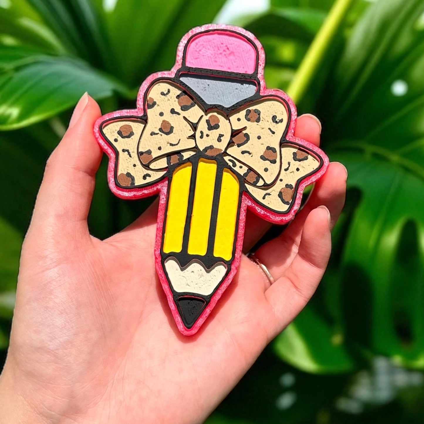 Pencil with Bow Freshie - Teacher Freshie