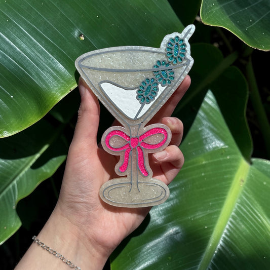 Cowgirl Martini - turquoise - Concho Martini Freshie