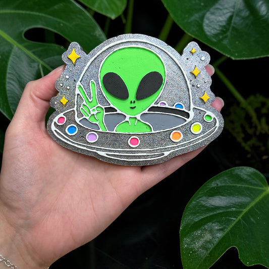 Alien in UFO Freshie