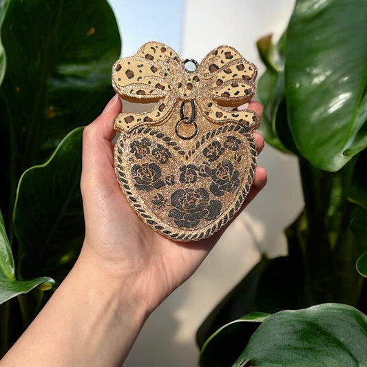 Heart Locket Freshie - Coquette Heart
