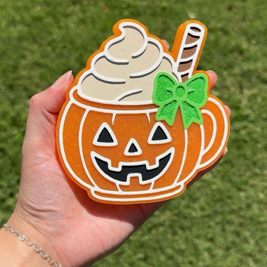 Jack O’ Lantern Mug Freshie - Pumpkin Latte